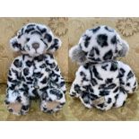 Charlie Bear 'Akhuti' Limited Edition 4000. Bear in plush fur with black and white leopard