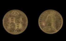 Jubilee - Shield Back Half Sovereign. Da