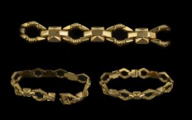 18ct Gold - Superior Quality Ladies Brac