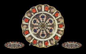 Royal Crown Derby Plate, pattern No. 1128, Imari pattern, 8.5'' diameter.