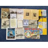 Titanic Interest - Art Folder full of Titanic related memorabilia, including a copy of a letter