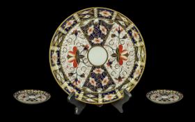 Royal Crown Derby Plate, pattern No. 2451 'Imari' pattern, 9'' diameter.