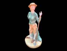 Royal Doulton Lady Figurine, Classics Collection, 'Women's Land Army' No. HN 4364. World War II