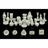 Aynsley Collection of Fine English Bone China Pieces (26), various shapes and sizes, 'Pembroke'
