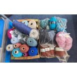 Large Quantity of Wool, balls and skeins, all as new, including double knitting, mohair, shimmer
