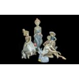 Four Lladro Figurines comprising 'Pocket Full of Wishes' No.7650, 'Spring is Here' No.5223, 'Chit