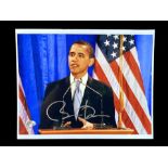 Barack Obama Signed Photograph, measures 8'' x 10'', with Certificate of Authenticity from Fraser'