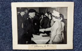 Photograph of Montgomery of Alamein, with signature affixed under photograph. Measures approx. 6'' x