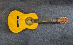 Heral Acoustic Guitar - one string missing. Nice tone, ideal for beginner.
