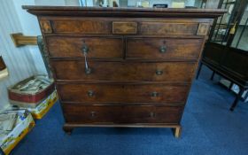 Large Chest of Drawers, comprising two short drawers above three long drawers, measures 50'' wide