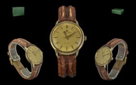 Jaeger Le Coultre Gents 9ct Gold Automatic Dress Watch. Year 1967. Serial No.1187078, model No.