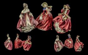 Royal Doulton Trio of Handpainted Porcelain Figures (3), comprises 1. 'Top o' the Hill' HN1834,