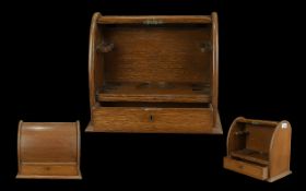 Oak Smokers Cabinet. Early 20th Century Oak Smokers Cabinet, Large Opening and Bottom Drawer. 12