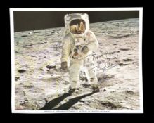 Space Travel Interest - Signed Colour Photograph of Buzz Aldrin, measures 8'' x 10''.