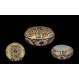 A Royal Crown Derby Imari Pattern 1128 Circular Lidded Pot, Royal Crown Derby backstamp and