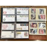 Three Albums Containing a Quantity of First Day Covers dating from the early 1980's. Various