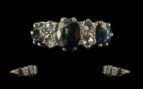 Ladies 18ct Gold Sapphire and Diamond Se