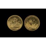 Edward VII Five Pound Gold Coin - Date 1