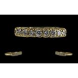 18ct Gold Attractive Diamond Set Half Et