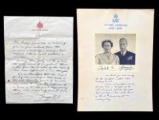 Royal Interest - George V Printed Letter