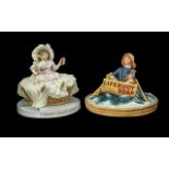 Two Royal Doulton Limited Edition Advertising Figures, Colman's Starch Girl No.