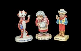 Three Royal Doulton Limited Edition Advertising Figures, comprising PG Tips 'Ada',