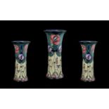 Moorcroft - 'Tribute' Large Hand Painted Art Pottery Tubelined Vase 'Charles Rennie Mackintosh'