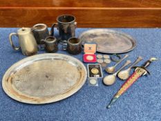 Small Mixed Lot of Silver Plated Ware to include, berry spoons etc.