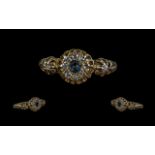 Edwardian Period 1901 - 1910 Exquisite 18ct Gold Sapphire and Diamond Set Ring.