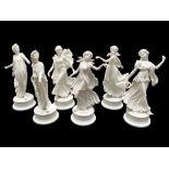 Wedgwood Fine Porcelain 'The Dancing Hours Collection', six limited edition figurines.