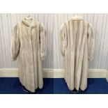 Lovely Full Length Mink Coat, cream colour, made by Furs by Stephen of Blackpool,