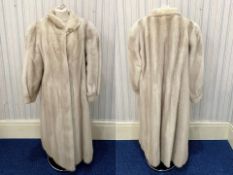 Lovely Full Length Mink Coat, cream colour, made by Furs by Stephen of Blackpool,