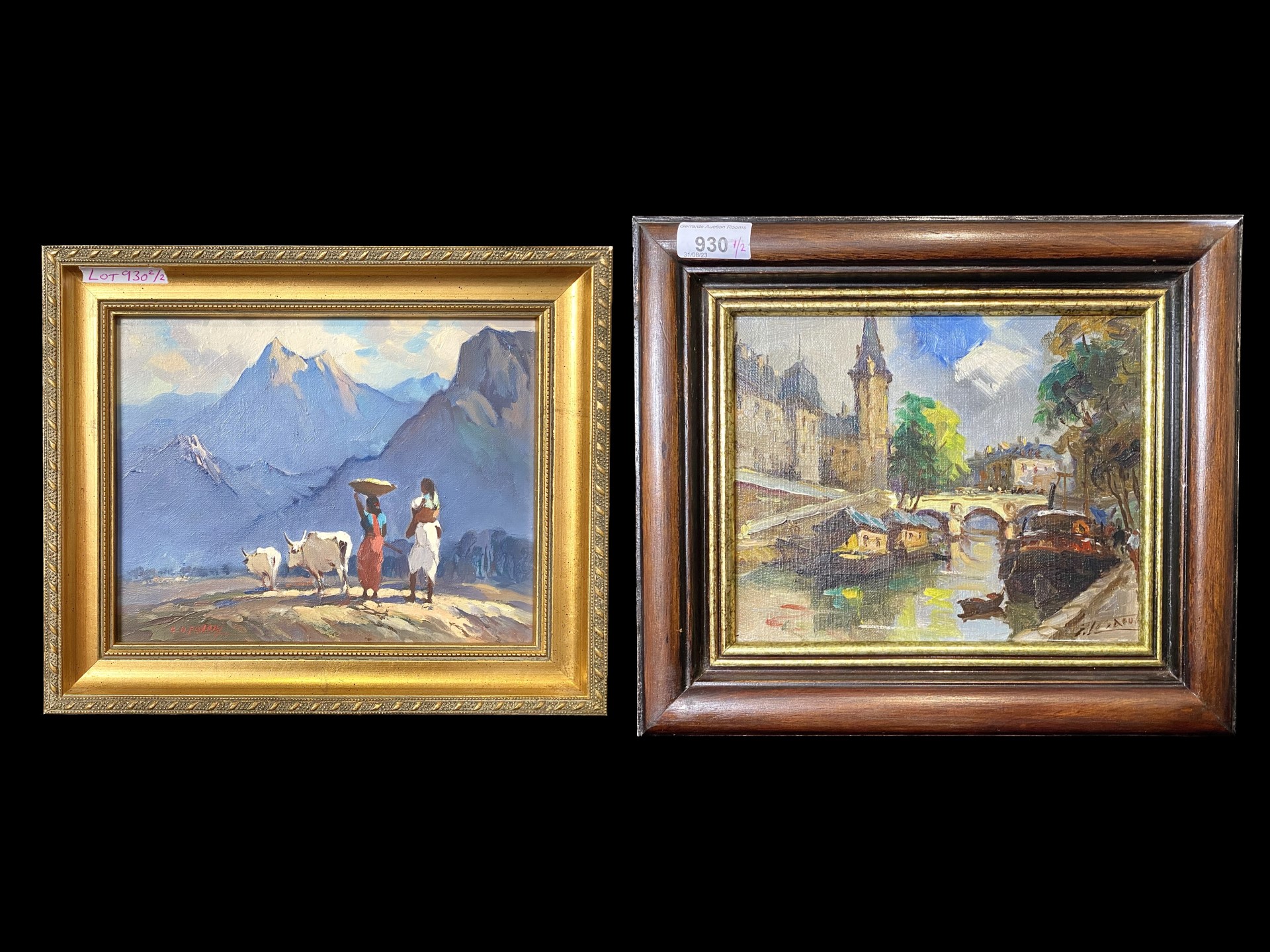 Two Decorative Oil Paintings,