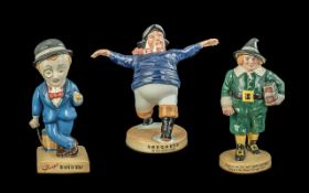 Three Royal Doulton Limited Edition Advertising Figures, comprising Skegness 'The Jolly Fisherman',