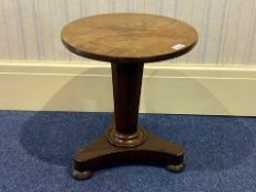 Victorian Rosewood Side Table, adjustable height with replacement top.