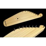 Russian Psaltery 9 String Lebedushki, light wood, in case, excellent condition.