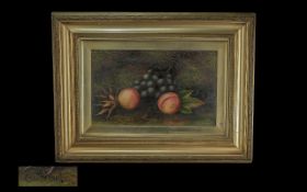 Carl Friedrich Heinrich Werner (1808-1894) -Pair Of still life fruit, signed, on board,