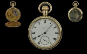 Elgin National Watch Co Gold Filled Open