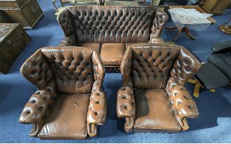 3 Piece Chesterfield Suite.