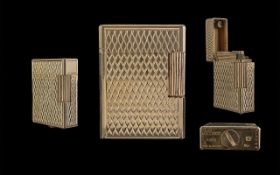 S J Dupont Paris Superb Quality Gold Plated Lighter with heavy gold plating of 20 microns; excellent