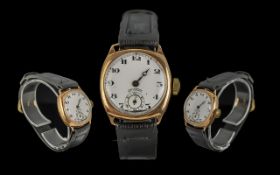 Rotary Swiss Made 9ct Gold Mechanical Wrist Watch, Hallmark Birmingham 1932, 5 Jewels,