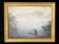 Fred Wilde Original Oil on Canvas, titled 'Once Upon An Early Morning'. Framed and signed,