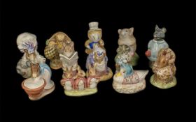Collection of 10 Beswick Beatrix Potter Figures and 2 Royal Albert Beatrix Potter Figures,