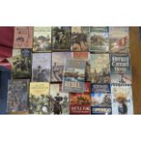 Military Interest - Box of Hardback Military Books, many first editions and signed by the author,