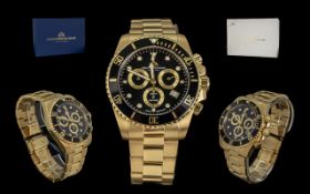 Christophe Duchamp Gents Perpetual Luxury Calendar Watch with Swiss Quartz movement.