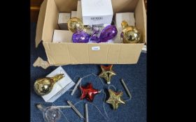 Large Box of Studehill Giftware LED Lights, boxed, assorted colours and shapes including stars,