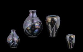 2 Modern Poole Pottery Vases With Pearlescent Finish Including a small Alchemy vase. See photos