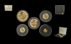 Queen Elizabeth II 2020 Centenary of The Unknown Warrior Gold Proof Premium 5 Coin Collection with