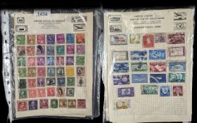 Stamp Interest - A collection of early rare USA Presidents stamps,