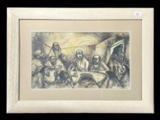 John David Wilson 'The Last Supper'. Painted in Gouache & Ink, modern depiction of the Last Supper.
